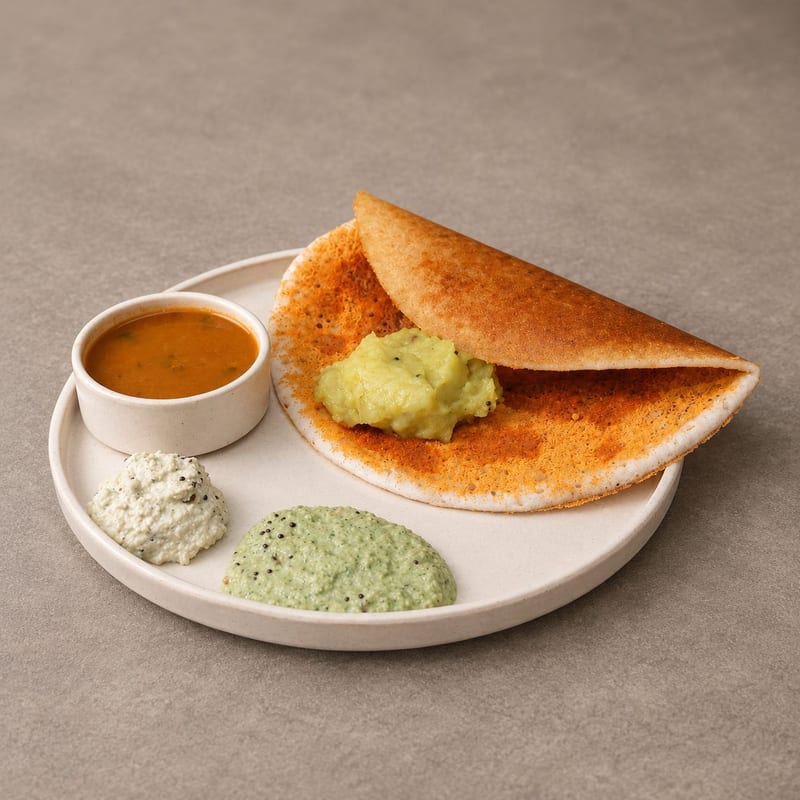 Ghee Karam Masala Dosa